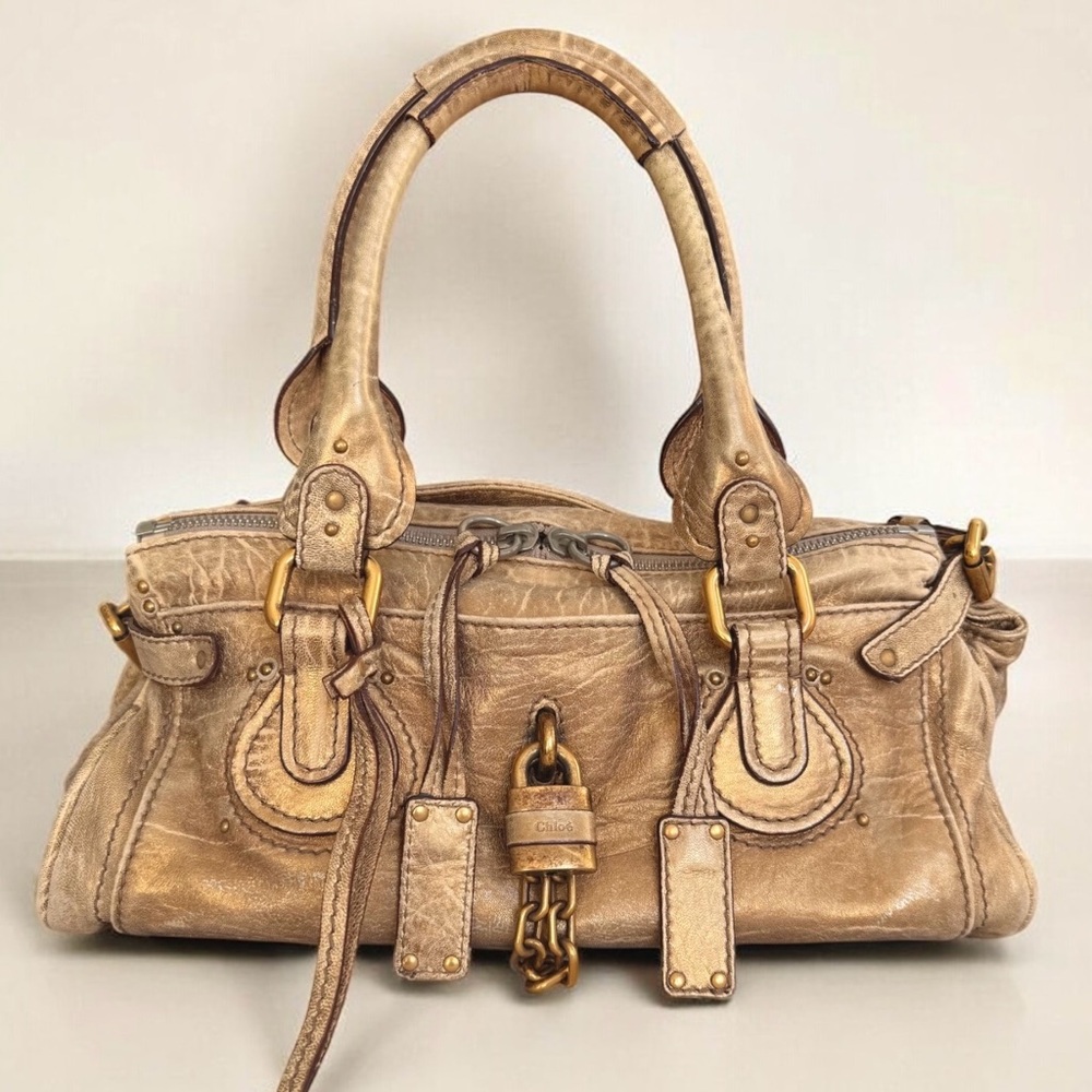 Chloé Paddington Bag Vintage Antique Gold